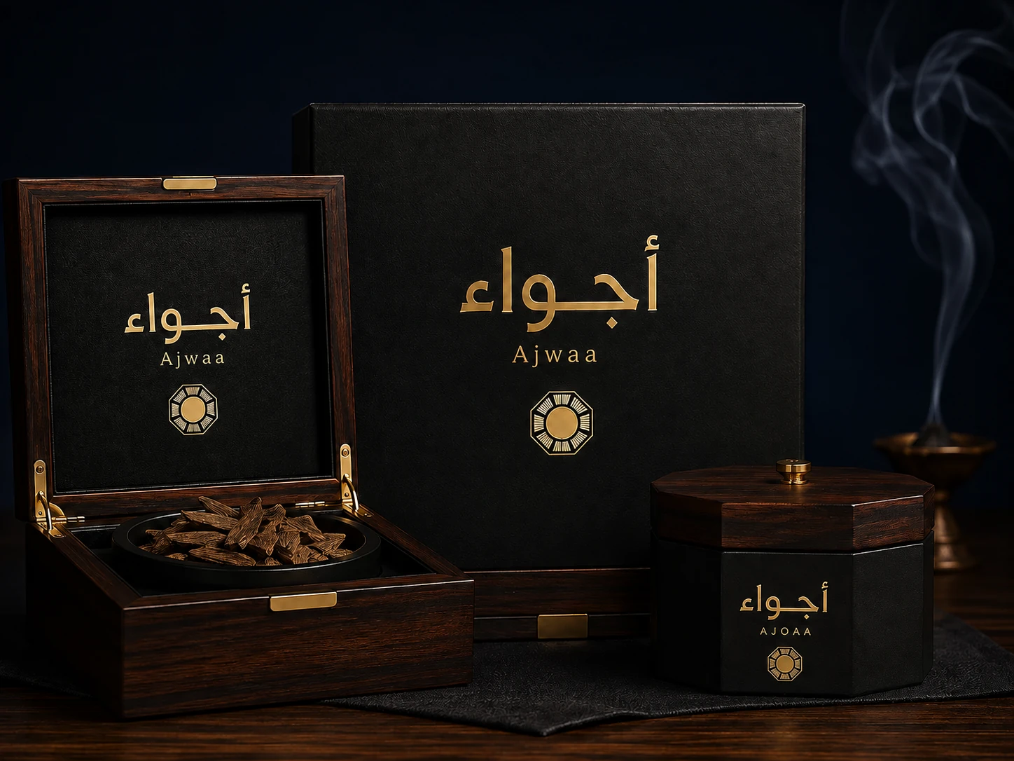 نموذج منتجات أجواء Ajwaa للبخور والعود